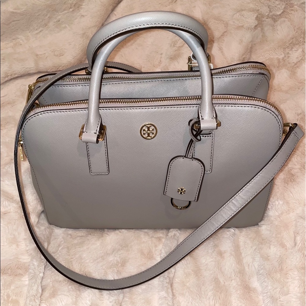 Tory Burch Robinson Triple-Zip Satchel